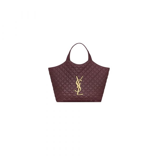 YSL ICARE MAXI SHOPPING BAG IN QUILTED LAMBSKIN(HIGH-END GRADE)