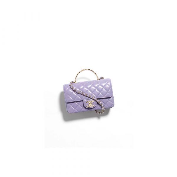 CHANEL Mini Flap Bag with Top Handle