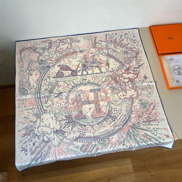 HERMES Please Hold The Line scarf 90