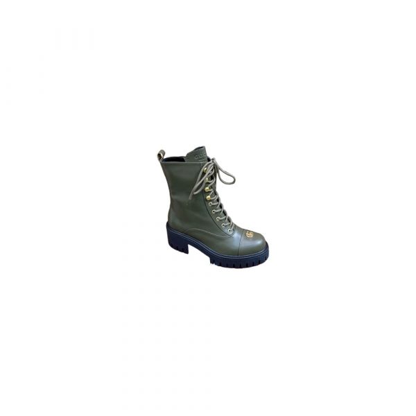GUCCI Women’s lace-up ankle boot with GG