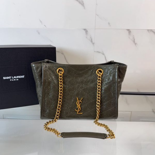 YSL NIKI small shopping in vintage leather(HIGH-END GRADE)