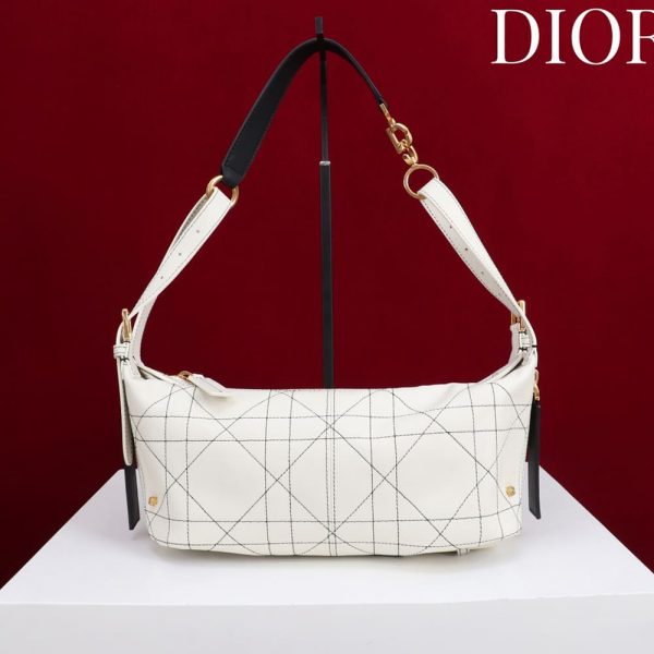 Dior Small D-Journey Bag in Two-Tone Calfskin(HIGH-END GRADE)