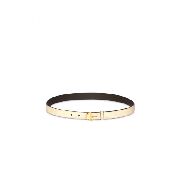 GUCCI Thin belt with half-Horsebit buckle