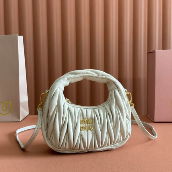 Mini Wander matelasse nappa leather hobo bag(high-end grade)