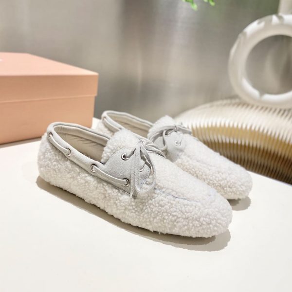 MIUMIU Shearing loafers
