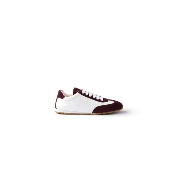 PRADA Nappa leather and suede sneakers