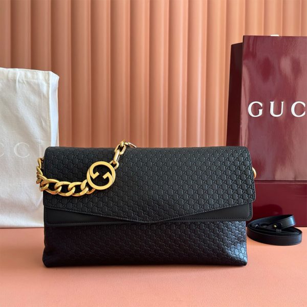 Gucci Large shoulder bag with chain(HIGH-END GRADE)
