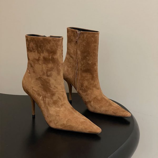 YSL ASHLEY booties in smooth leather