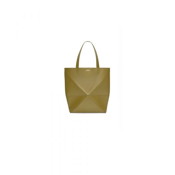 LOEWE XL Puzzle Fold tote in shiny calfskin(HIGH-END GRADE)