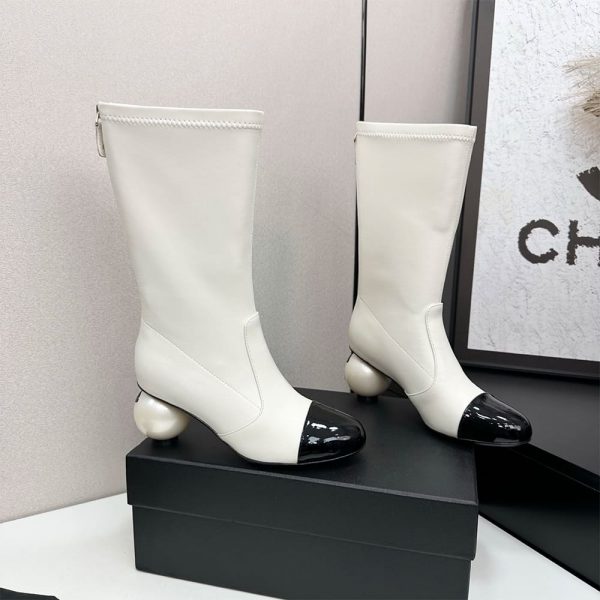 CHANEL Mid-Calf Boots