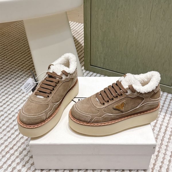 PRADA Suede mid-top sneakers
