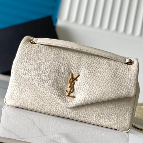 YSL Calypso large in grained lambskin