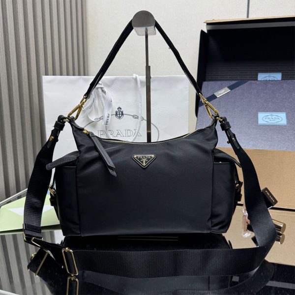 Prada Explore large Re-Nylon and leather bag(HIGH-END GRADE)