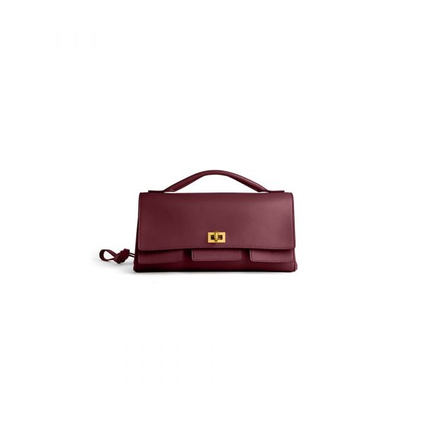 Balenciaga Women’s Bel Air Clutch On Strap Small(HIGH-END GRADE)