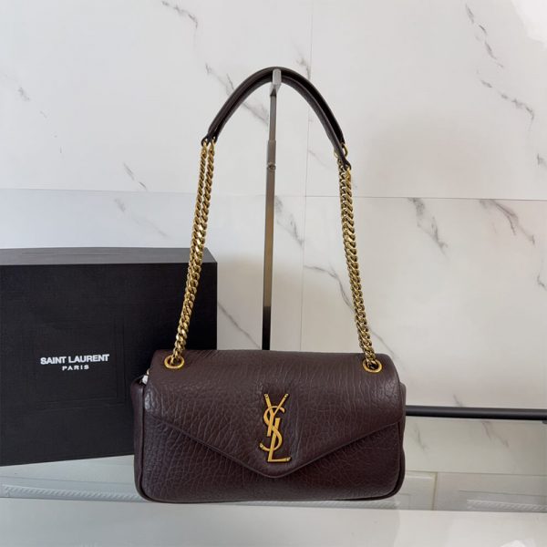 YSL calypso medium in grained lambskin