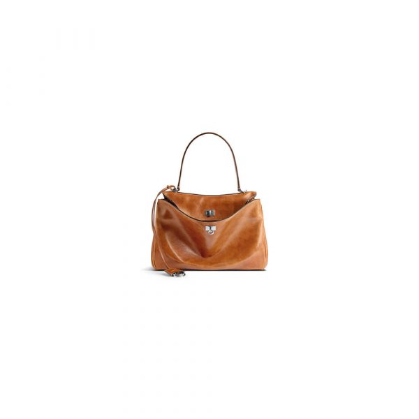 Women’s Rodeo Handbag Medium in Tan Cowboy(HIGH-END GRADE)