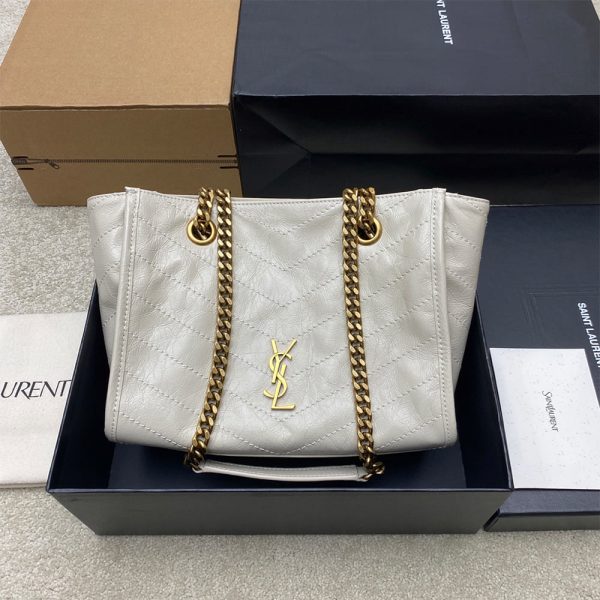 YSL NIKI small shopping in vintage leather(HIGH-END GRADE)
