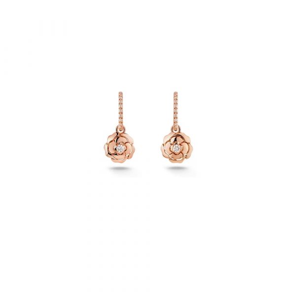 CHANEL EXTRAIT DE CAM??LIA EARRINGS