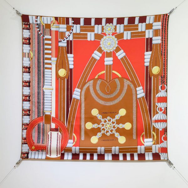 HERMES Flora y Plata scarf 90