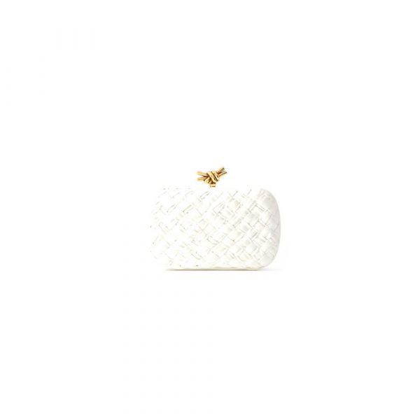 Bottega Veneta knot intrecciato leather clutch(HIGH-END GRADE)