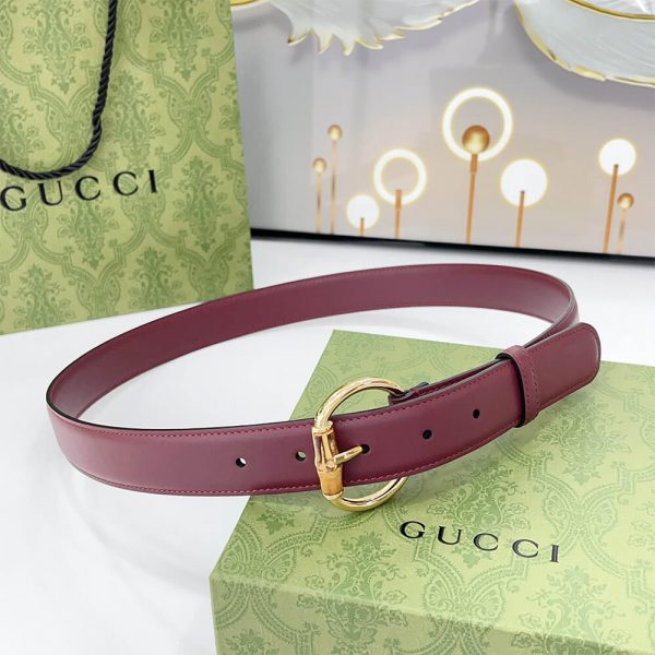 Gucci belt with bamboo detail buckle