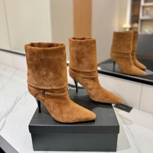 YSL NIKI booties in suede