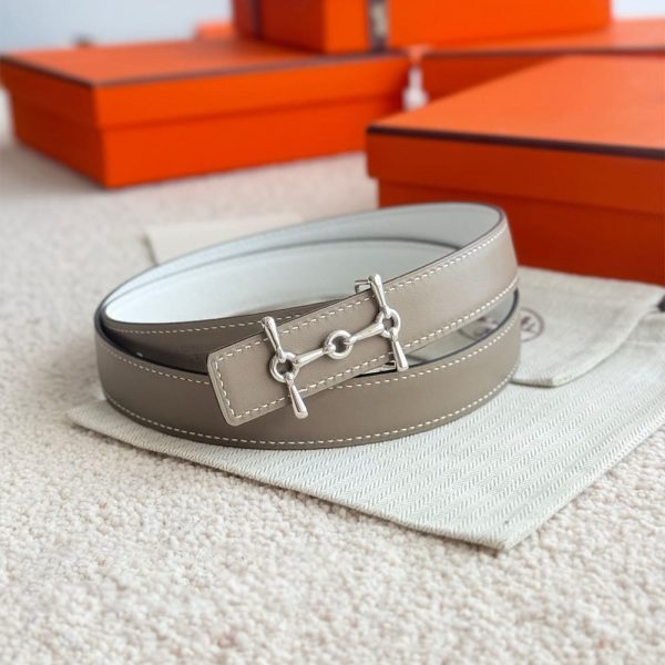 HERMES H Equestre belt buckle & Reversible leather strap 24 mm