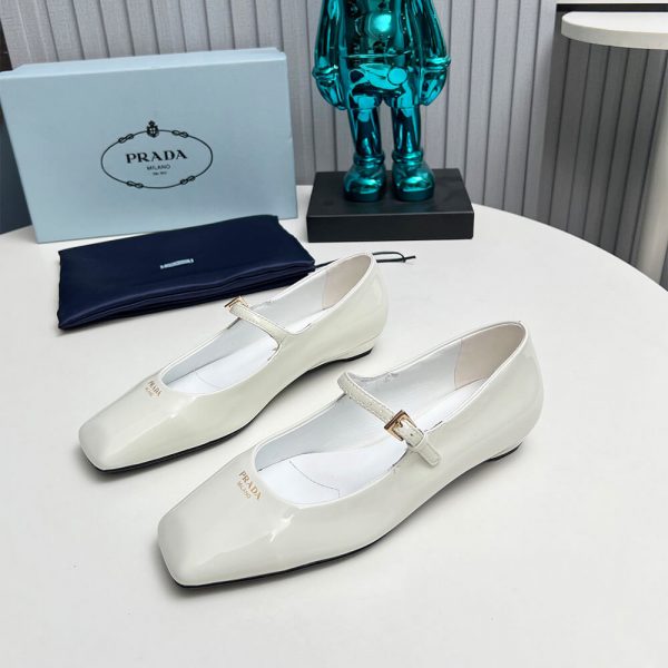 Prada Patent Leather Mary Jane Ballerinas