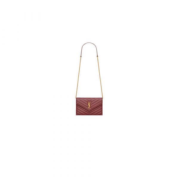 YSL cassandre chain wallet in lambskin