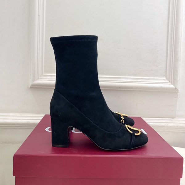 GUCCI Women’s ankle boot with half Horsebit