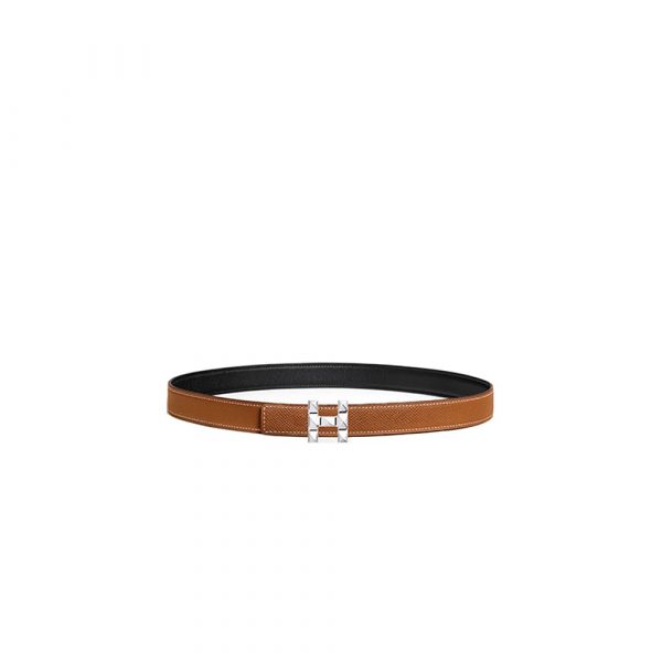 HERMES H Infini belt buckle & Reversible leather strap 24 mm