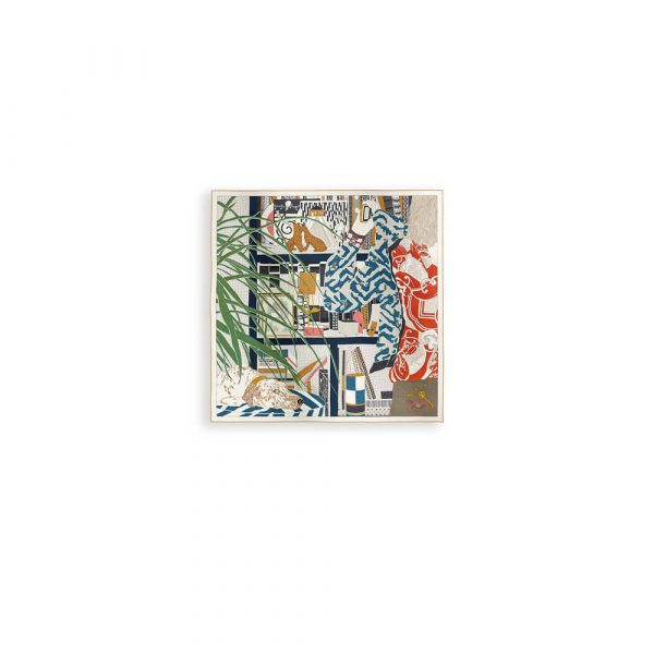 HERMES Rendez-Vous Chez Herm??s shawl 140