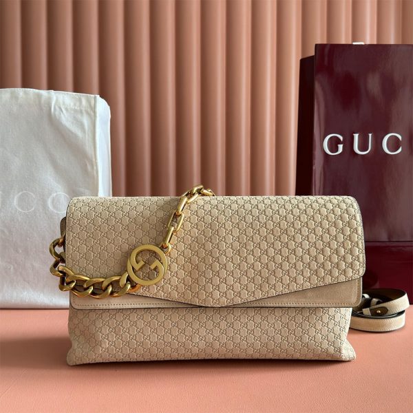 Gucci Large shoulder bag with chain(HIGH-END GRADE)