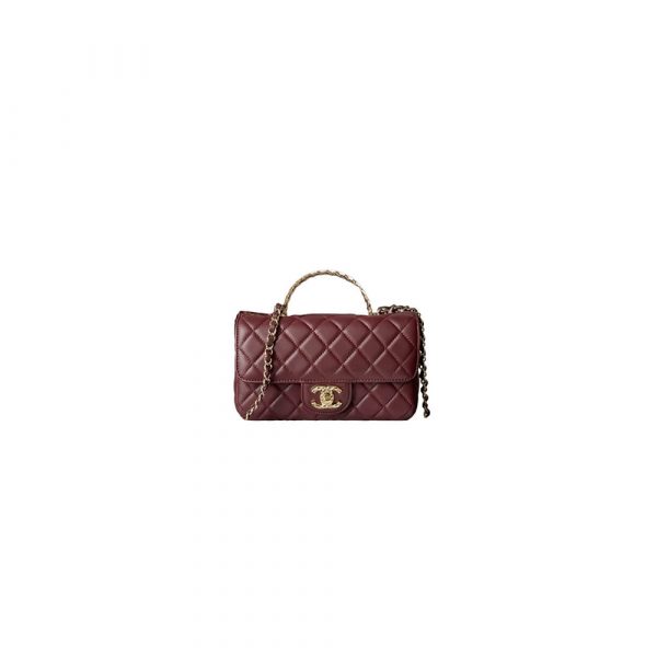 CHANEL Mini Flap Bag with Top Handle