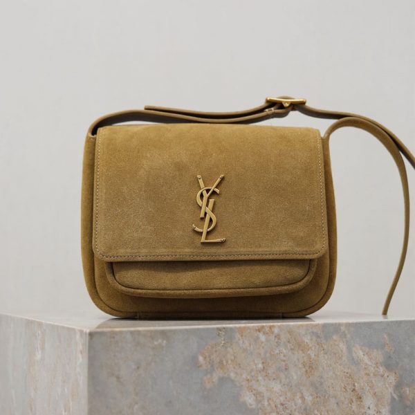 YSL NIKI satchel in suede(HIGH-END GRADE)
