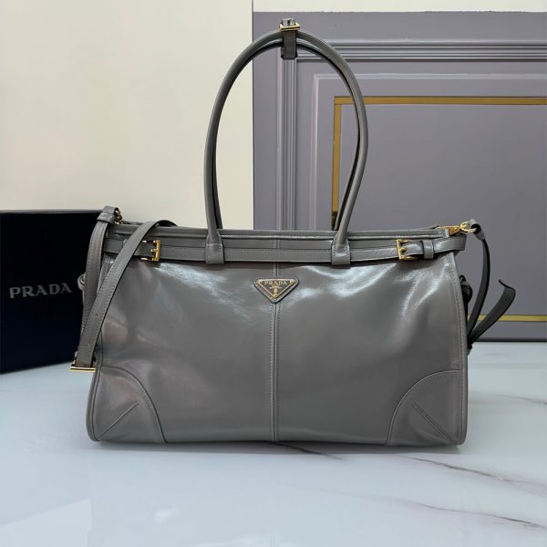 Prada Large leather handbag(high-end grade)