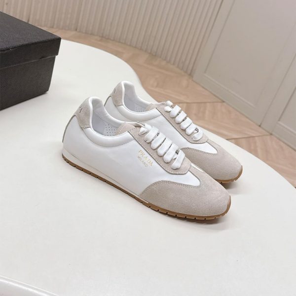 PRADA Nappa leather and suede sneakers