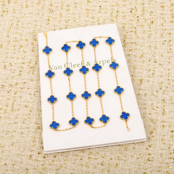 VCA Vintage Alhambra long necklace, 20 motifs