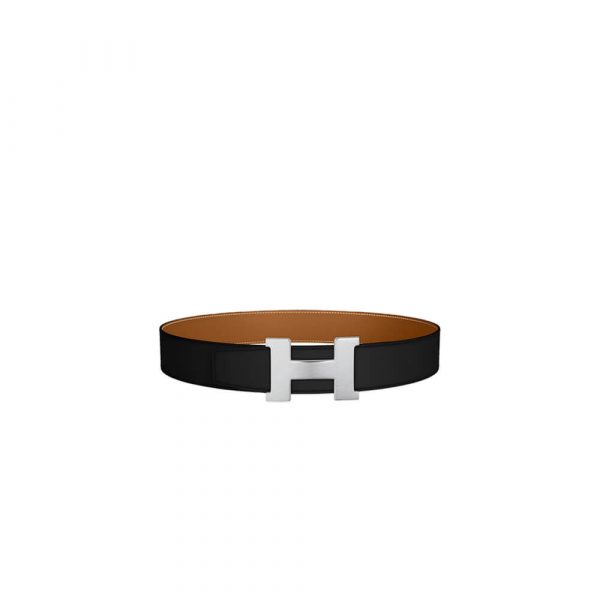HERMES Cuir de ceinture r??versible personnalisable 38 mm