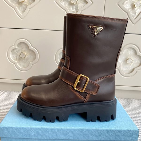 PRADA Leather booties