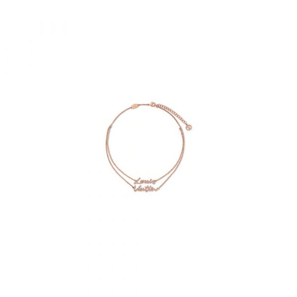 LV Script Necklace