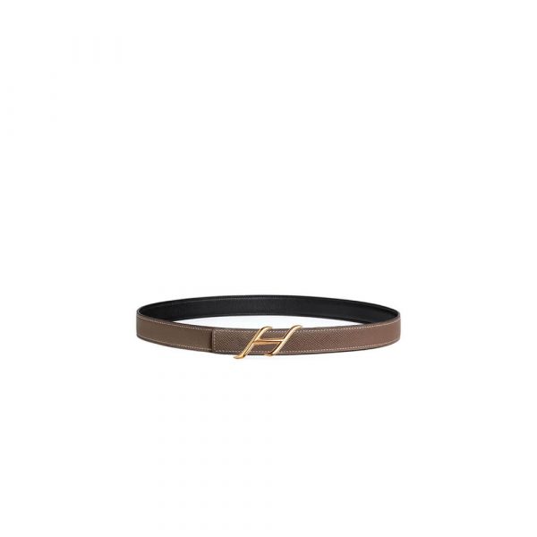 HERMES HDN BELT BUCKLE & REVERSIBLE LEATHER STRAP 24MM