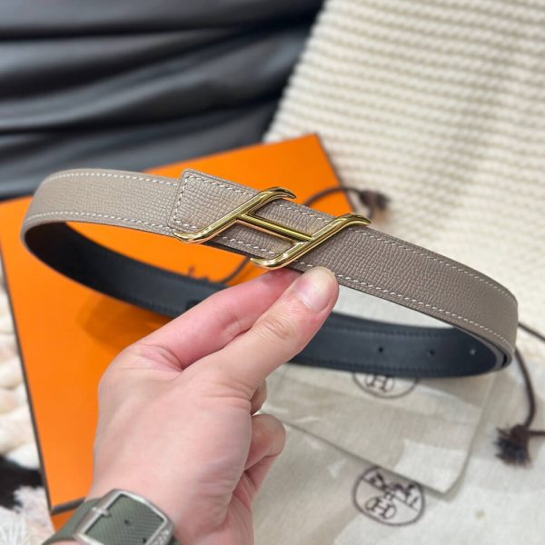 HERMES HDN BELT BUCKLE & REVERSIBLE LEATHER STRAP 24MM