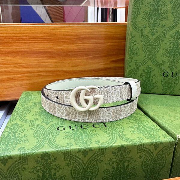 GUCCI GG Marmont wide belt GG canvas