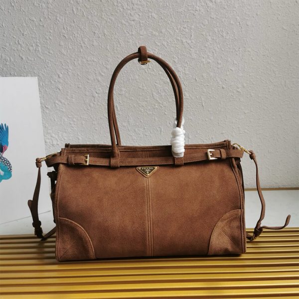 Prada Large leather handbag(high-end grade)