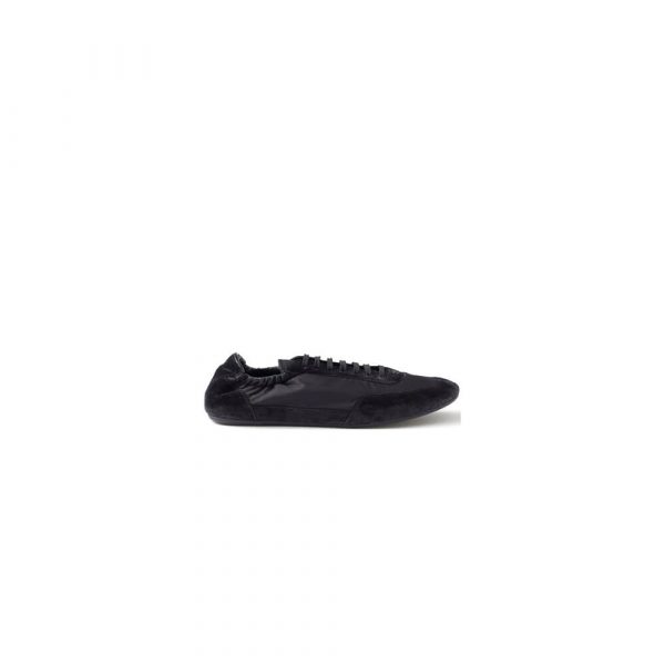 PRADA Collapse Re-Nylon and suede sneakers