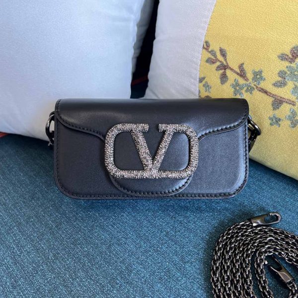VALENTINO GARAVANI LOCO SMALL SHOULDER BAG WITH JEWEL LOGO(HIGH-END GRADE)