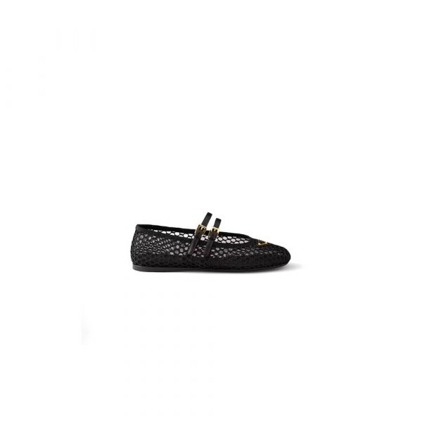 PRADA Mesh fabric ballerinas