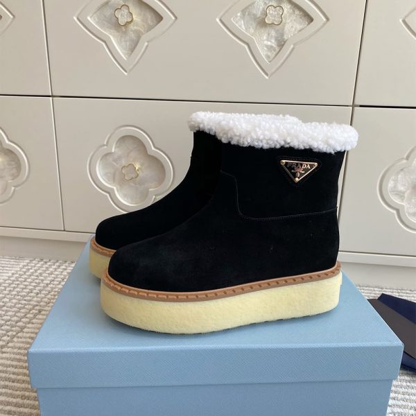 PRADA Suede booties