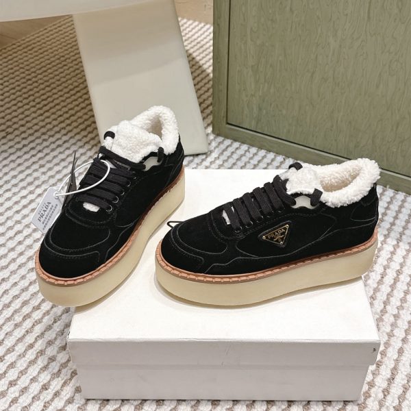 PRADA Suede mid-top sneakers